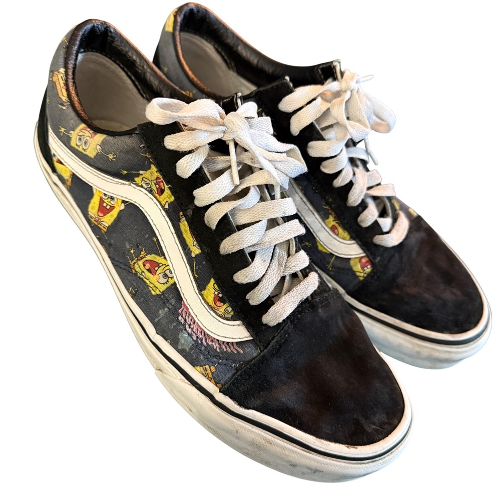 Vans x SpongeBob "Old Skool" Off The Wall Men's 9.5 Women's 11 SpongeBob Print